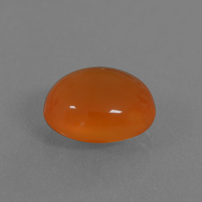 Cornalina Naranja natural de 3.23 ct, Corte Óvalo, Translúcido