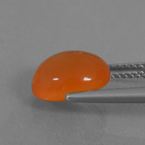 Cornalina Naranja natural de 3.23 ct, Corte Óvalo, Translúcido