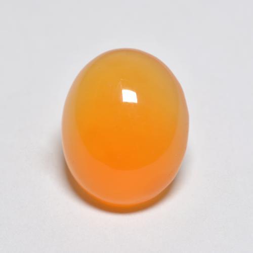 Cornalina Naranja medio natural de 3.62 ct, Corte Óvalo, Translúcido