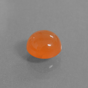 Cornalina Naranja natural de 1.59 ct, Corte Redondo, Translúcido
