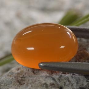 Cornalina Naranja natural de 2.56 ct, Corte Óvalo, Translúcido