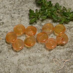 Gemas de Cornalina Naranja albaricoque natural de 4.97 ct, Elegante, Translúcido