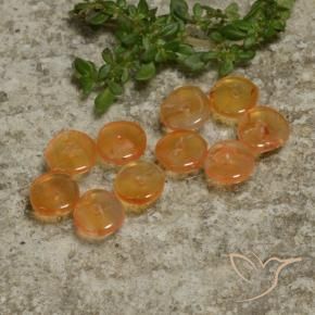 Gemas de Cornalina Naranja albaricoque natural de 4.97 ct, Elegante, Translúcido