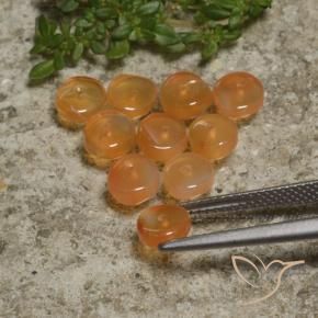Gemas de Cornalina Naranja rojizo natural de 6.20 ct, Elegante, Translúcido