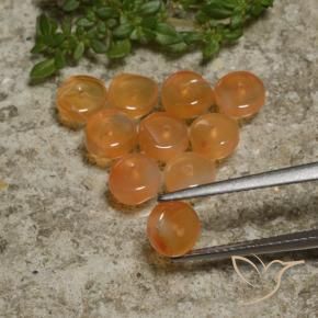 Gemas de Cornalina Naranja rojizo natural de 6.20 ct, Elegante, Translúcido
