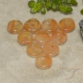 Gemas de Cornalina Naranja rojizo natural de 4.91 ct, Elegante, Translúcido