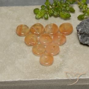 Gemas de Cornalina Naranja rojizo natural de 4.91 ct, Elegante, Translúcido