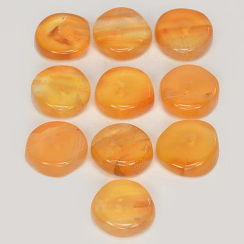 Gemas de Cornalina Naranja albaricoque natural de 6.25 ct, Forma elegante, Translúcido