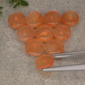 Gemas de Cornalina Naranja rojizo natural de 6.31 ct, Forma elegante, Translúcido