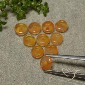 Gemas de Cornalina Naranja albaricoque natural de 4.06 ct, Forma elegante, Translúcido