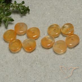 Gemas de Cornalina Naranja medio natural de 4.25 ct, Elegante, Transparente