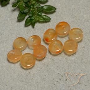 Gemas de Cornalina Naranja medio natural de 4.64 ct, Elegante, Translúcido