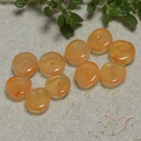 Gemas de Cornalina Naranja medio natural de 4.00 ct, Forma elegante, Translúcido