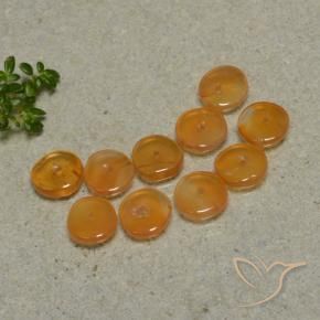 Gemas de Cornalina Naranja albaricoque natural de 5.06 ct, Elegante, Transparente