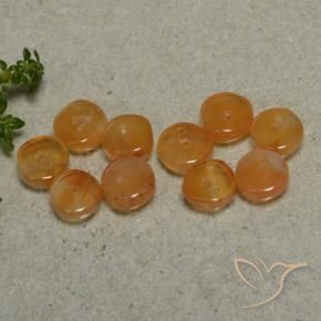 Gemas de Cornalina Naranja oscuro natural de 7.95 ct, Elegante, Translúcido