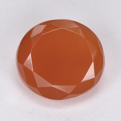 Cornalina Rojo claro natural de 7.55 ct, Corte Óvalo, Translúcido