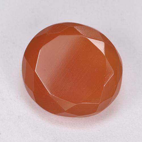 Cornalina Rojo claro natural de 7.55 ct, Corte Óvalo, Translúcido