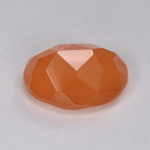 Cornalina Naranja intenso natural de 3.90 ct, Corte Óvalo, Translúcido