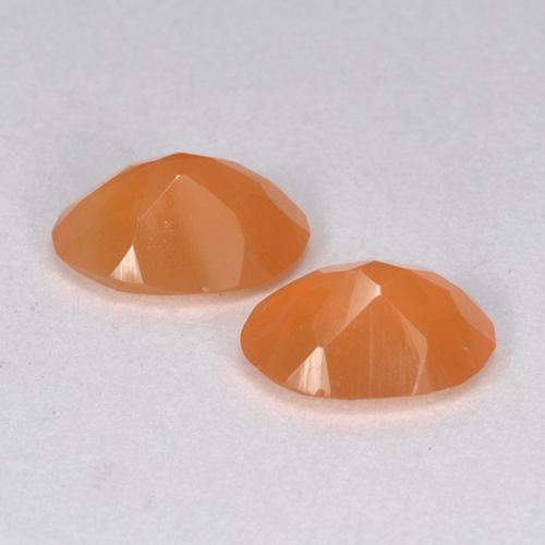 Gemas de Cornalina Naranja claro natural de 1.80 ct, Corte Óvalo, Translúcido
