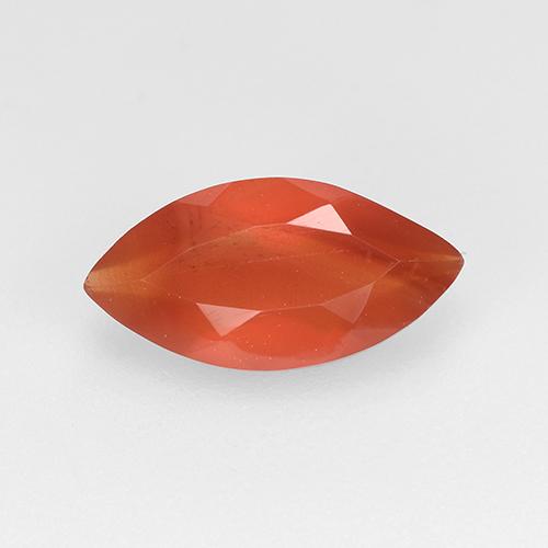 Cornalina Rojo naranja claro natural de 0.92 ct, Marquesa, Translúcido