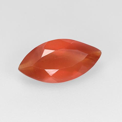 Cornalina Rojo naranja claro natural de 0.92 ct, Marquesa, Translúcido
