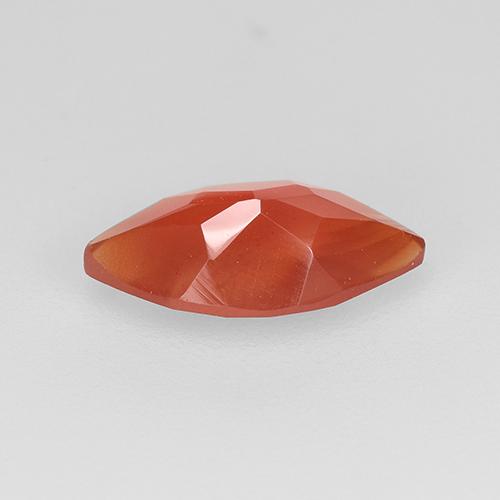 Cornalina Rojo naranja claro natural de 0.92 ct, Marquesa, Translúcido