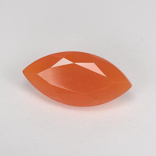 Cornalina Naranja medio natural de 1.05 ct, Marquesa, Translúcido