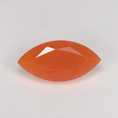 Cornalina Naranja medio natural de 1.05 ct, Marquesa, Translúcido