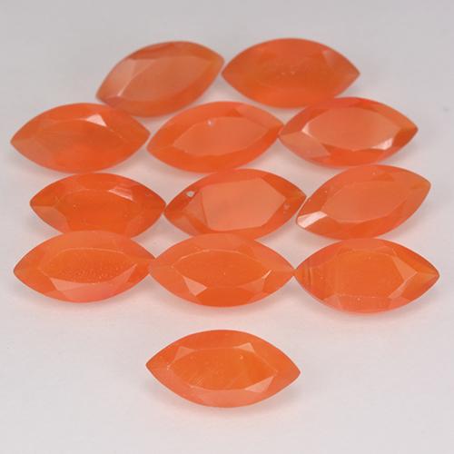 Cornalina Naranja rojizo natural de 0.50 ct, Marquesa, Translúcido