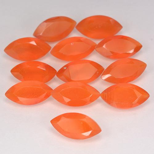 Cornalina Naranja rojizo natural de 0.50 ct, Marquesa, Translúcido