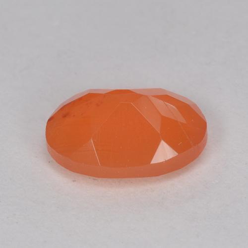 Cornalina Naranja fuego natural de 0.80 ct, Corte Óvalo, Translúcido