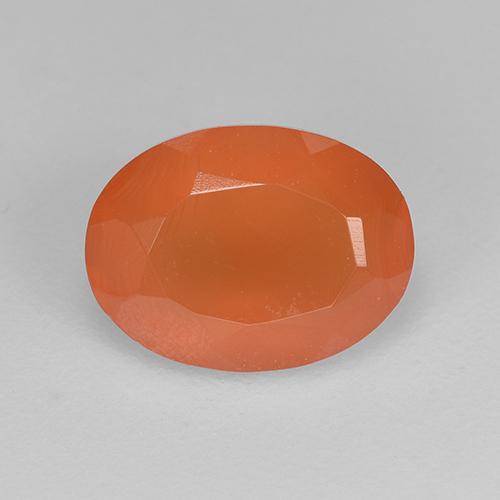 Cornalina Naranja natural de 1.14 ct, Corte Óvalo, Translúcido