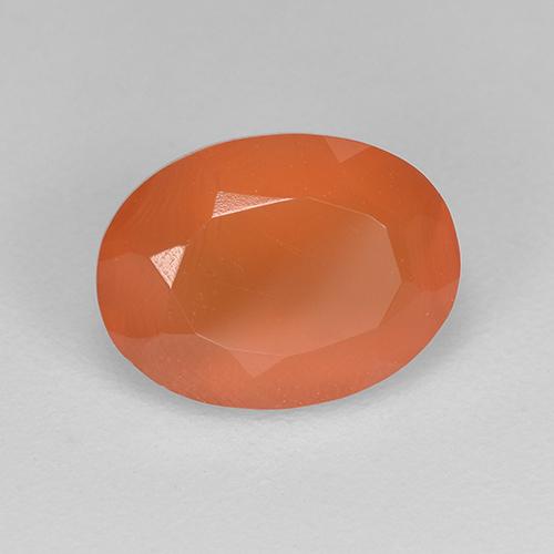 Cornalina Naranja natural de 1.14 ct, Corte Óvalo, Translúcido