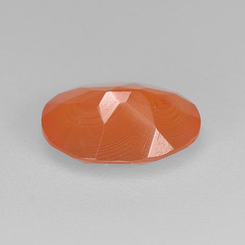 Cornalina Naranja natural de 1.14 ct, Corte Óvalo, Translúcido