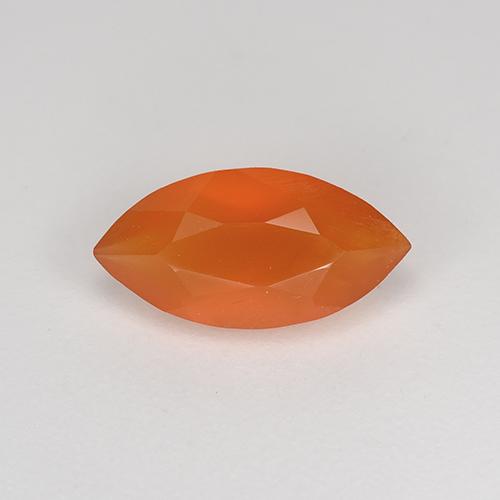 Cornalina Naranja fuego natural de 0.93 ct, Marquesa, Translúcido