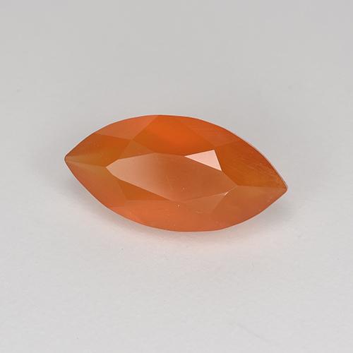 Cornalina Naranja fuego natural de 0.93 ct, Marquesa, Translúcido