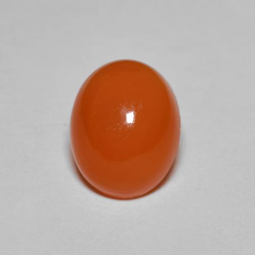 Cornalina naranja natural de 2,14 ct, corte óvalo, translúcido
