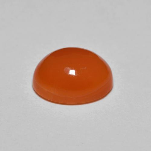 Cornalina naranja natural de 2,14 ct, corte óvalo, translúcido