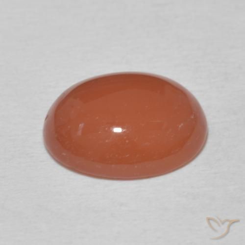 Cornalina Naranja medio natural de 3.15 ct, Ovalada, Opaco