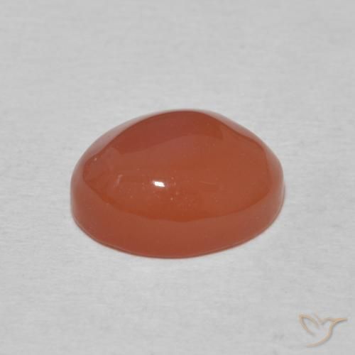 Cornalina Naranja medio natural de 2.66 ct, Ovalada, Opaco