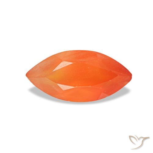 Cornalina naranja de 0,47 ct, marquesa, transparente