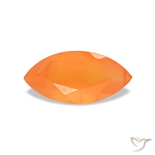 Cornalina naranja de 0,46 ct, marquesa, transparente