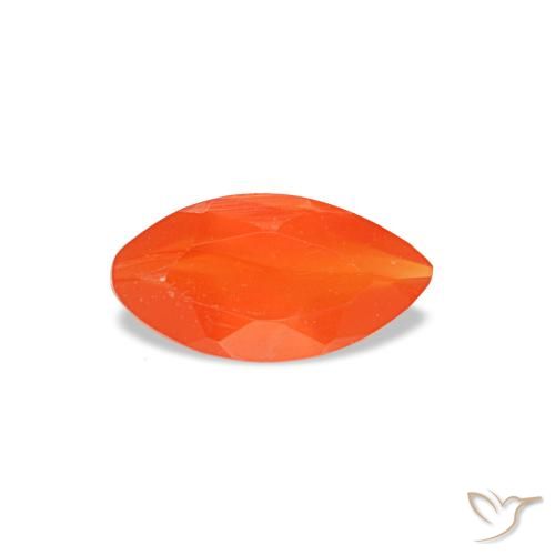 Cornalina naranja de 0,22 ct, marquesa, transparente