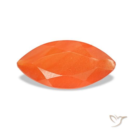 Cornalina naranja de 0,36 ct, marquesa, transparente