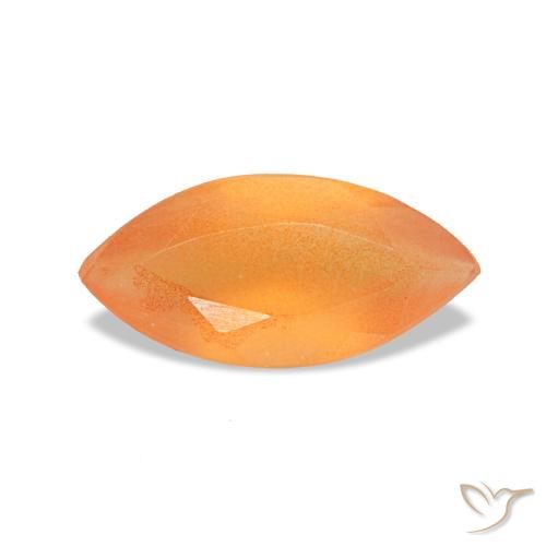 Cornalina naranja de 0,44 ct, marquesa, transparente