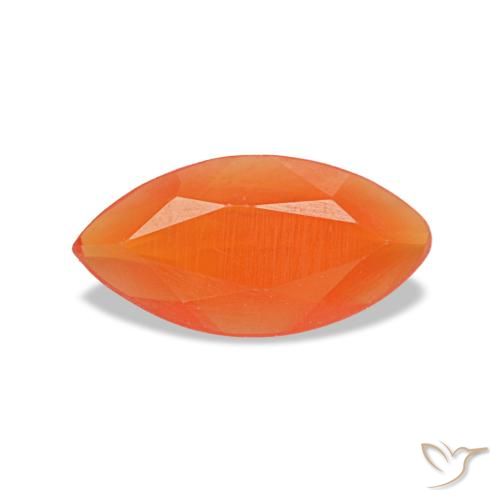 Cornalina naranja de 0,28 ct, marquesa, transparente