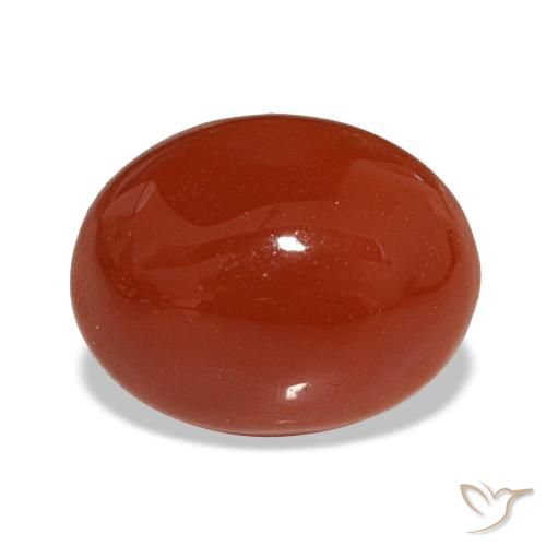 Cornalina rojo natural de 2,20 ct, corte óvalo, translúcido