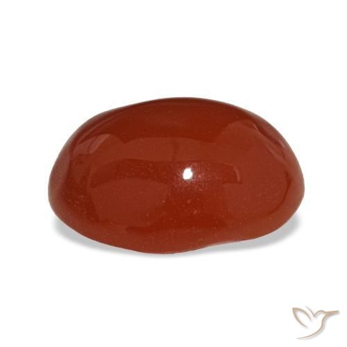 Cornalina rojo natural de 2,20 ct, corte óvalo, translúcido