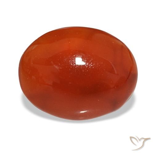 Cornalina rojo natural de 2,19 ct, corte óvalo, translúcido