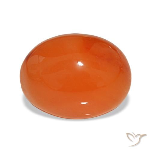Cornalina rojo de 2,38 ct, ovalado, translúcido